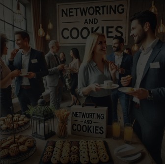 Groupe de professionnels échangeant lors d'un événement de networking